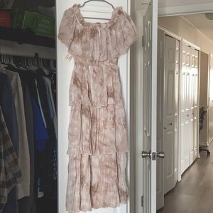 NWT Ruffle midi dress